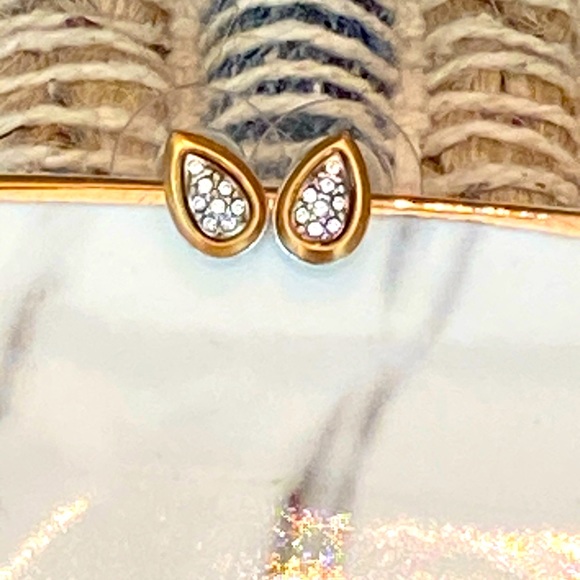 ⭐️SOLD⭐️Brighton MASSANDRA gold/silver Swarovski Crystal necklace bracelet Earri - Picture 10 of 16